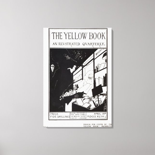 Toile Page couverture du prospectus pour "The Yellow Boo (Recto)