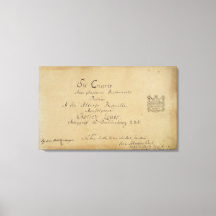 Toile Page de titre des Concertos de Brandebourg