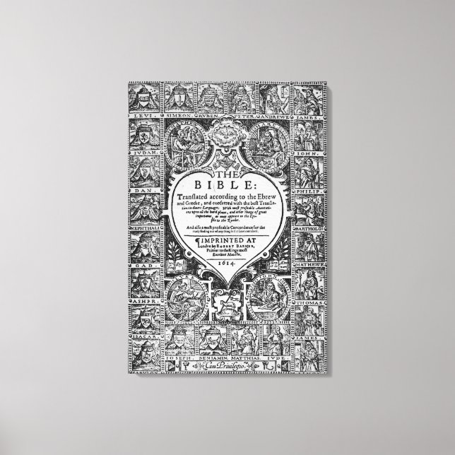 Toile Page de titre pour la traduction anglaise (Recto)