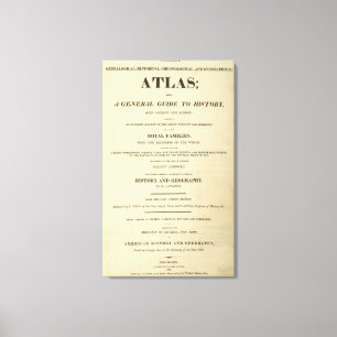 Toile Page de titre Terminé Généalogique, Historique