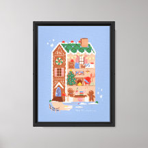 pain d'épices maison noël carte de voeux magique