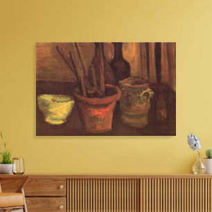 Toile Paintbrusks Still Life en Pot par Vincent van Gogh