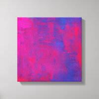 Painting Magenta and Blue Abstract