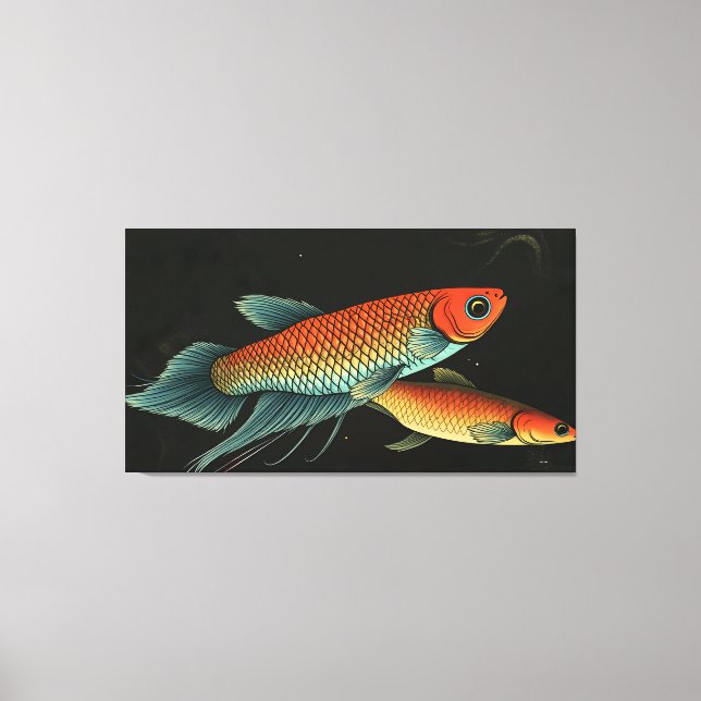 Toile Paire de Betta sauvage (Recto)