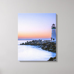 Toile Paisible Calme Côtier Simplistic Lighthouse Art