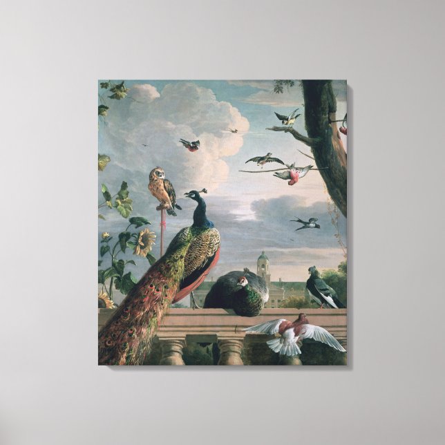 Toile Palais d'Amsterdam avec Oiseaux exotiques (Recto)