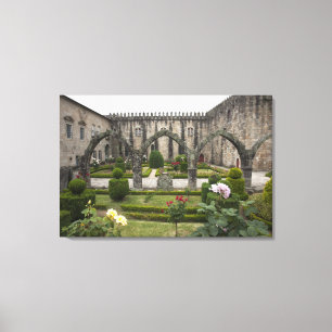 Toile Palais De L'Archevêque De Braga Avec Jardin