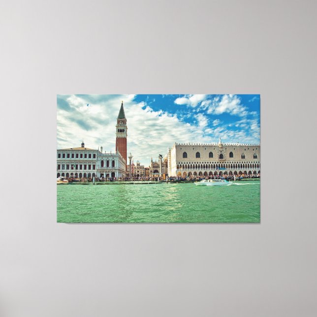 Toile Palais des Doges du Grand Canal de Venise Piazza S (Recto)