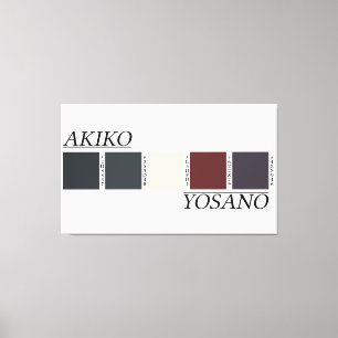 Toile Palette de couleurs d'Akiko Yosano