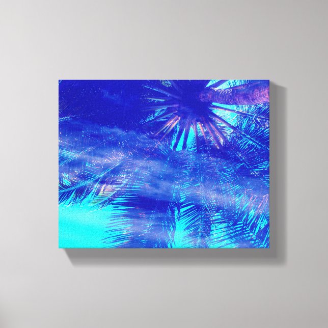 Toile Palm Tree Blues (Recto)