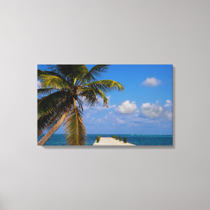 Toile Palm Tree Ocean Tropical Beach