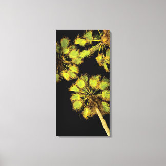 Toile Palmiers de nuit 16x32 pouces