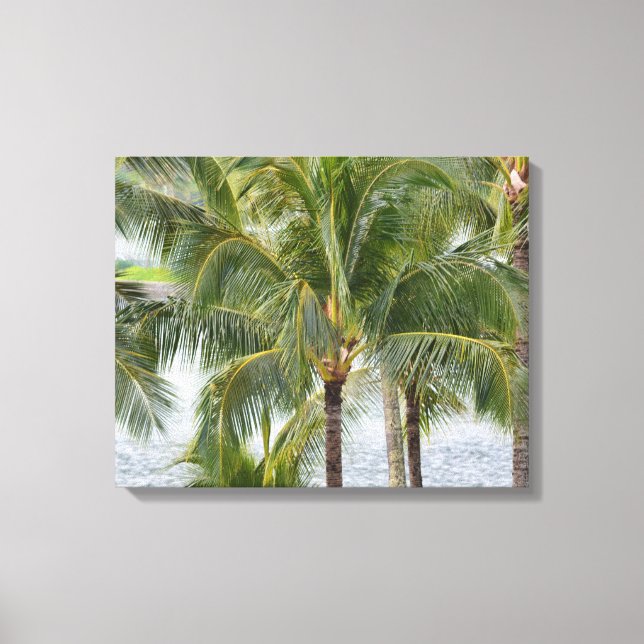 Toile Palmiers tropicaux à Hawaii (Recto)