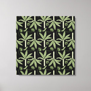 Toile palmiers tropicaux sans couture motif