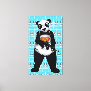 Toile Panda du peloton de suicide