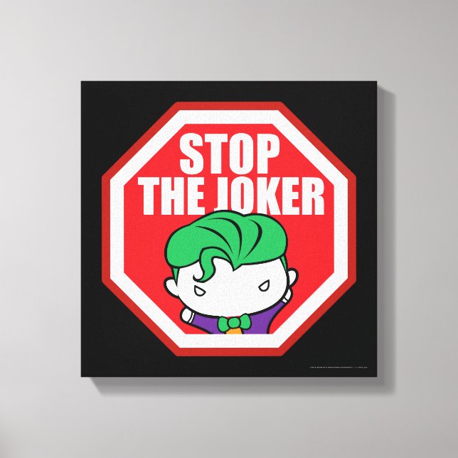 Toile Panneau Chibi "Stop The Joker" (Recto)