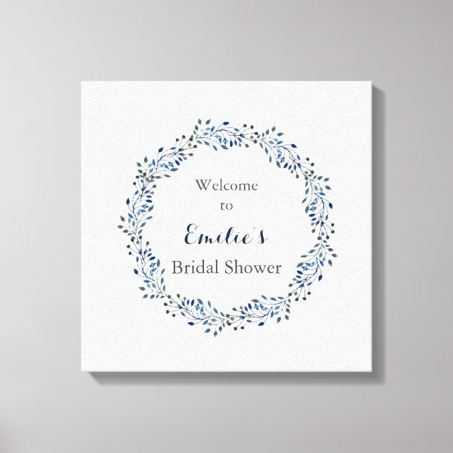Toile Panneau de bienvenue pour une baby shower de maria (Recto)