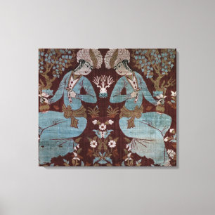 Toile Panneau de style Ispahan, Perse, 17ème siècle (soi