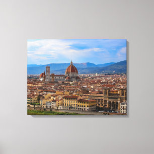 Toile Panorama de Florence en Toscane - en Italie