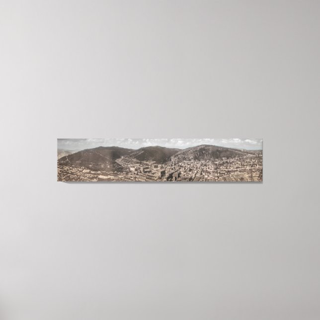 Toile Panorama historique de DEADWOOD Dakota du Sud 1902 (Recto)