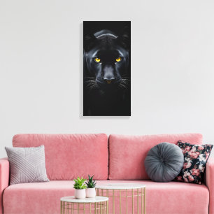 Toile Panthère noire