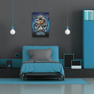 Toile Panthère noire   Caractères sur Wakanda