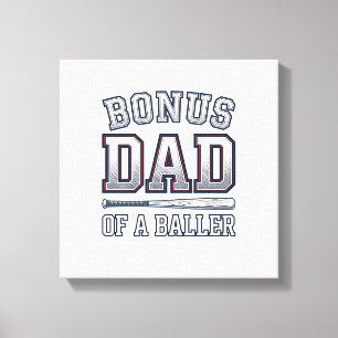 Toile Papa bonus d'un design de t-shirt vintage de sport