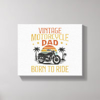 papa de moto vintage né à conduire