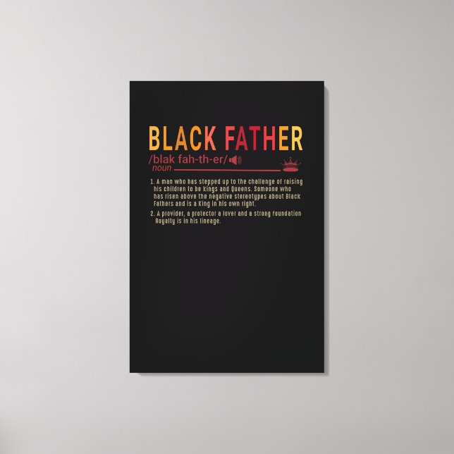 Toile Papa Poison | Définition de Papa Black Father Veni (Recto)