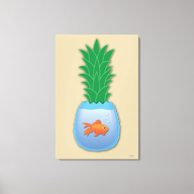 Toile Papier à poisson ananas (Recto)