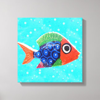 Toile Papier à poisson tropical
