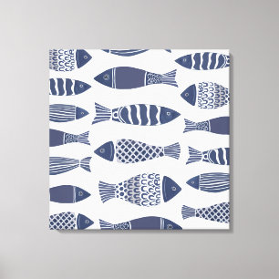 Toile Papier de poisson de l'océan côtier
