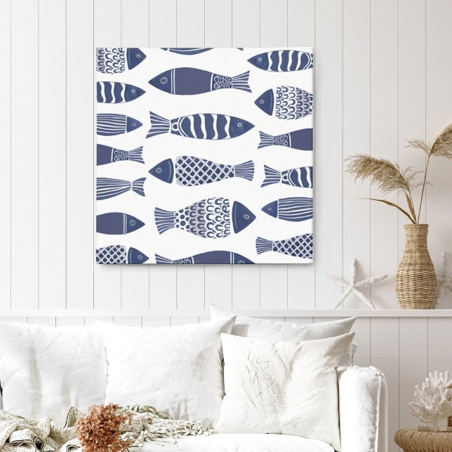 Toile Papier de poisson de l'océan côtier (Créateur téléchargé)