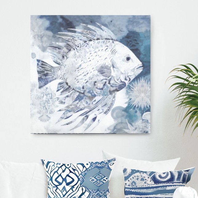 Toile Papier de poisson de saumon blanc côtier (Créateur téléchargé)