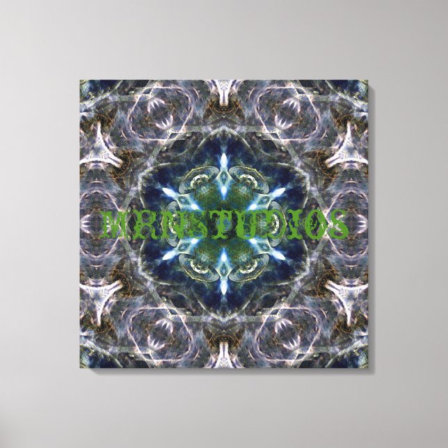 Toile Papier en Mandala Folk (Recto)