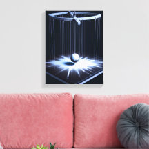 Papier étiré noir et blanc Pendule