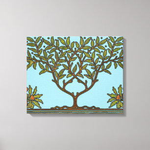 Toile Papier peint frise d'arbre de William Morris