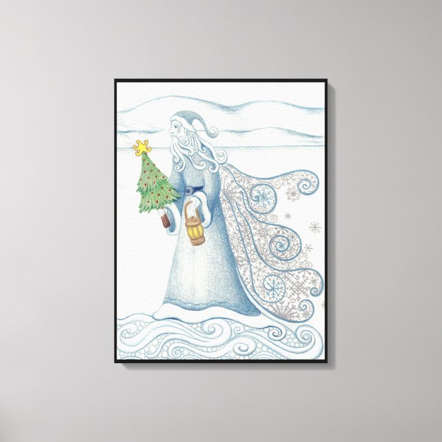 Toile Papier peint père hiver (Recto)