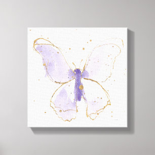 Toile Papillon d'aquarelle Lavender