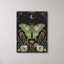 Papillon de lune Art gothique aquarelle