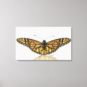 Toile Papillon de monarque avec la diffusion d'ailes