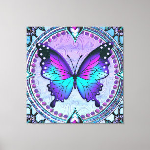 Toile Papillon de sublimation avec Arrière - plan