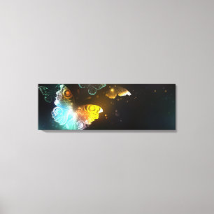 Toile Papillon lumineux et papillons de nuit