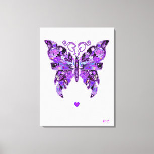 Toile Papillon pourpre 31 Carnet