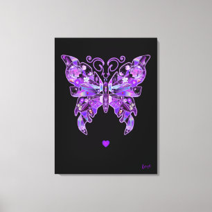 Toile Papillon pourpre 31 Carnet