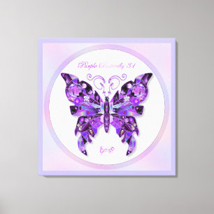 Toile Papillon pourpre 31 Carnet