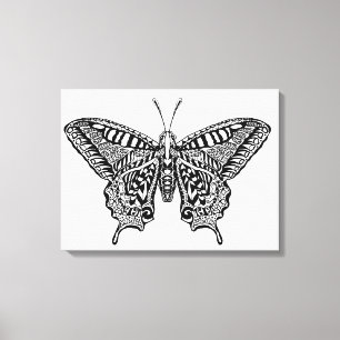 Toile Papillon style 16