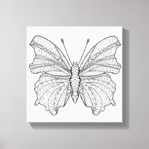 Toile Papillon style 18