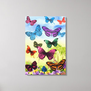 Toile Papillons