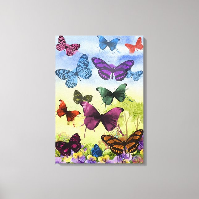 Toile Papillons (Recto)